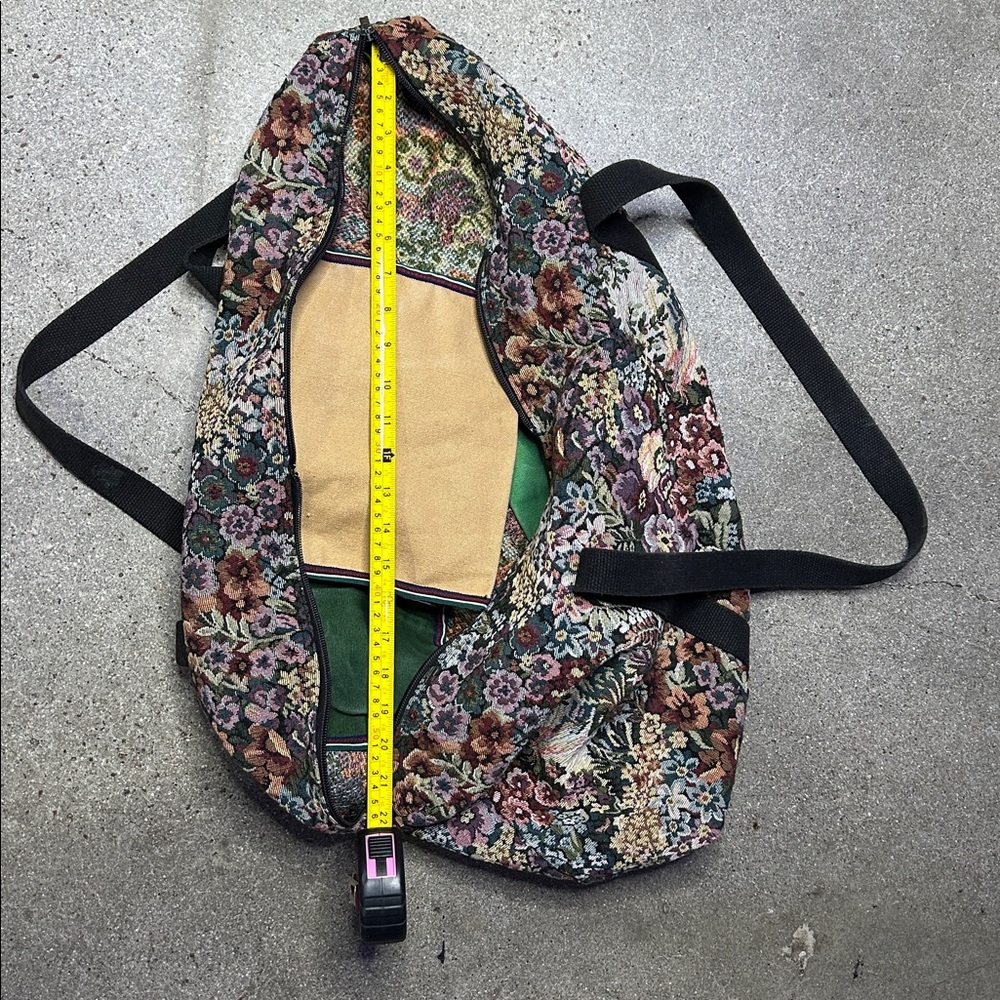 Vintage Victoria Rosenthal Design Floral Tapestry Weekender Bag - Picture 14 of 16